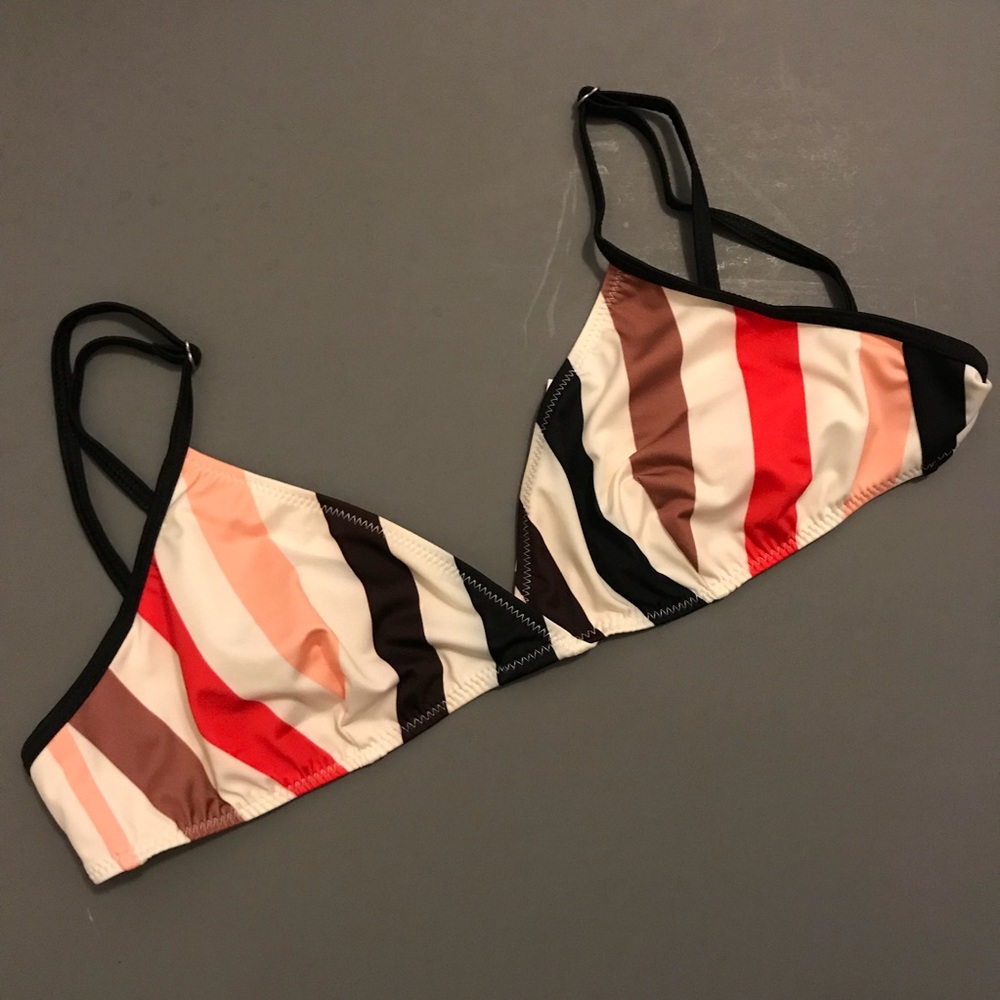 NWT Solid & Striped Bikini Set - Picture 5 of 8